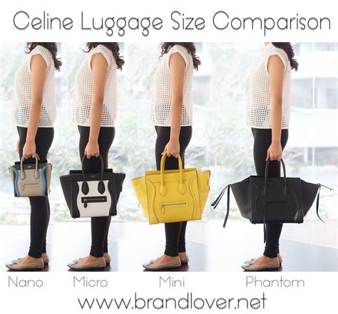 luggage purse celine|Celine luggage bag size comparison.